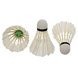 Волани для бадмінтону перові 12 шт. у тубусі FOX B305, фото 3