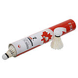 Волани для бадмінтону перові 12 шт. у тубусі FOX B306, фото 2