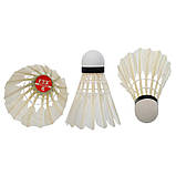 Волани для бадмінтону перові 12 шт. у тубусі FOX B306, фото 3