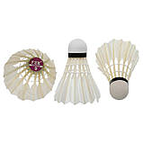 Волани для бадмінтону перові 12 шт. у тубусі FOX B309, фото 3