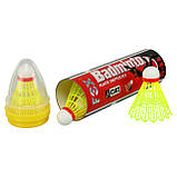 Волани для бадмінтону нейлонові 6 шт. у тубусі FOX C102, фото 2