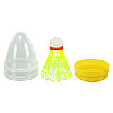 Волани для бадмінтону нейлонові 6 шт. у тубусі FOX C102, фото 4