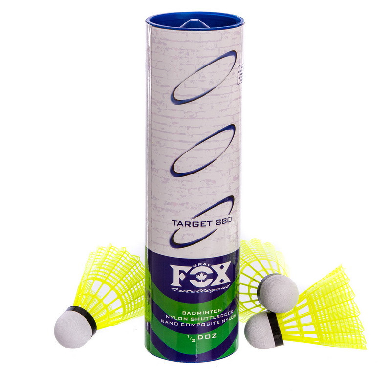 Волани для бадмінтону нейлонові 6 шт FOX T880, фото 1