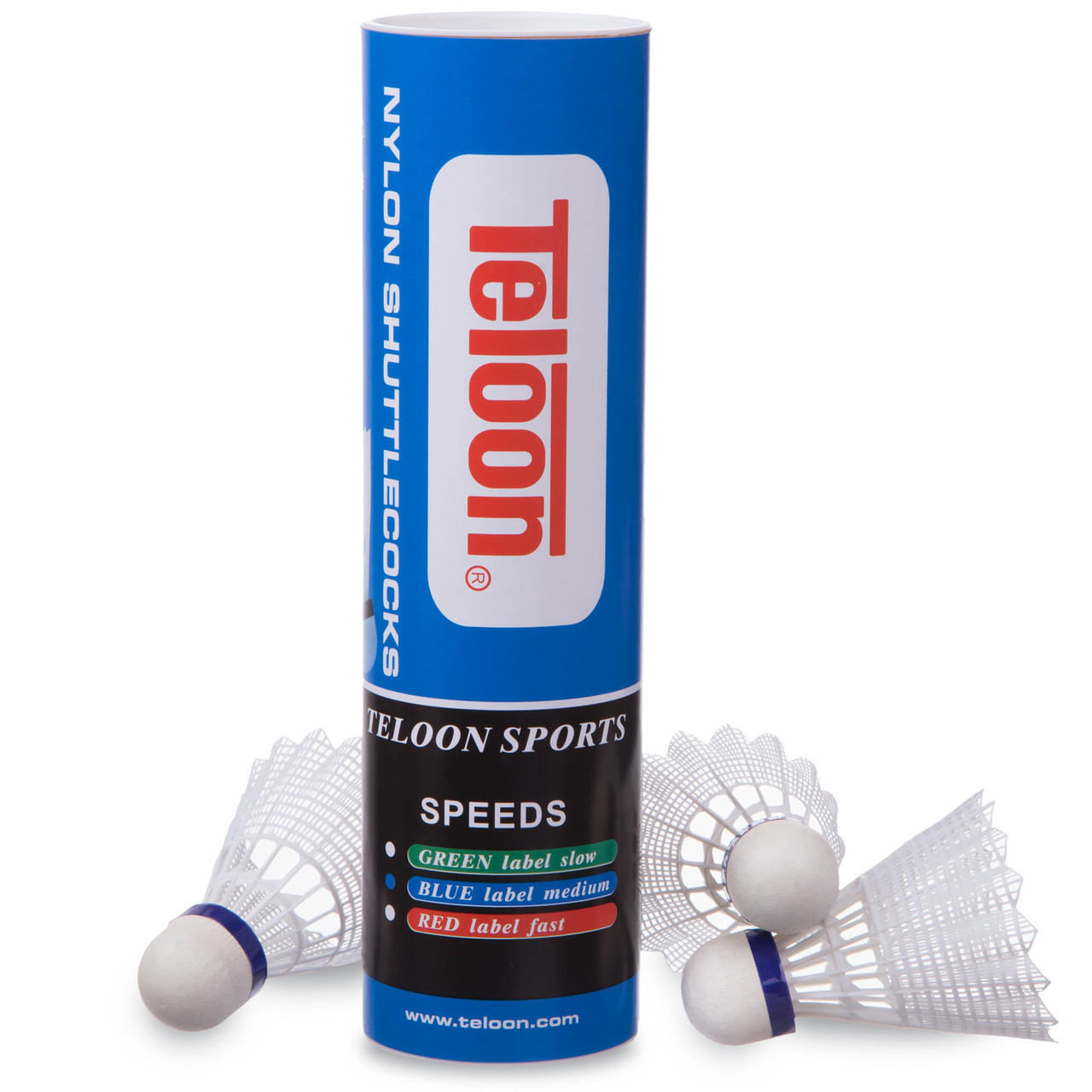 Волани для бадмінтону нейлонові 6 шт. TELOON TB200, фото 1