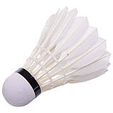 Волани для бадмінтону перові 5 шт. у тубусі SP-Sport 6114, фото 3