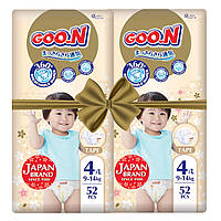 Підгузки GOO.N Premium Soft для дітей (розмір 4(L), 9-14 kg, 104 шт.)