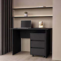 Стіл офісний +тумба на колесах Венге, Арт.57587