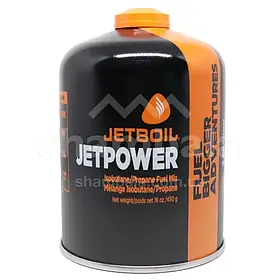 Газовий різьбовий балон Jetboil Jetpower Fuel 450 г - туристичний аксесуар для пальників