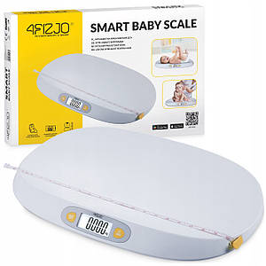 Ваги для новонароджених 4FIZJO Smart Baby Scale до 25 кг White (P-5905973404075)