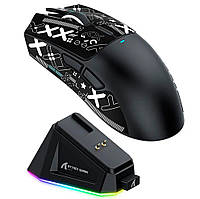 Мишка Ігрова Безпровідна Attack Shark X11 Black 22000 DPI  PAW3311 із зарядною догстанцією RGB підсвіткою Чорна