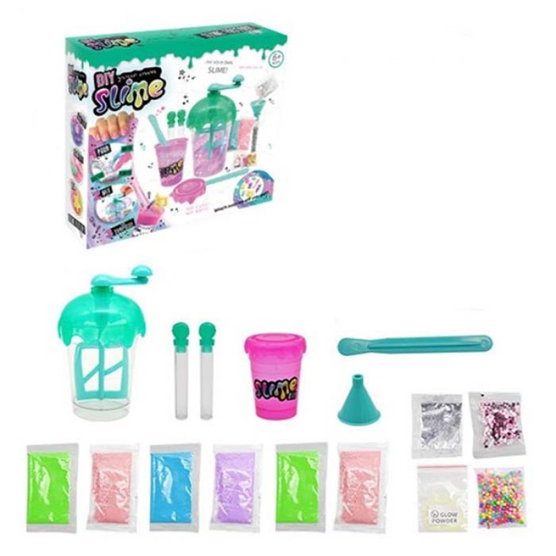 Лізун MK 5508-1, набір для творчості, зроби сам, інструменти, блиск, мішура, фото 1