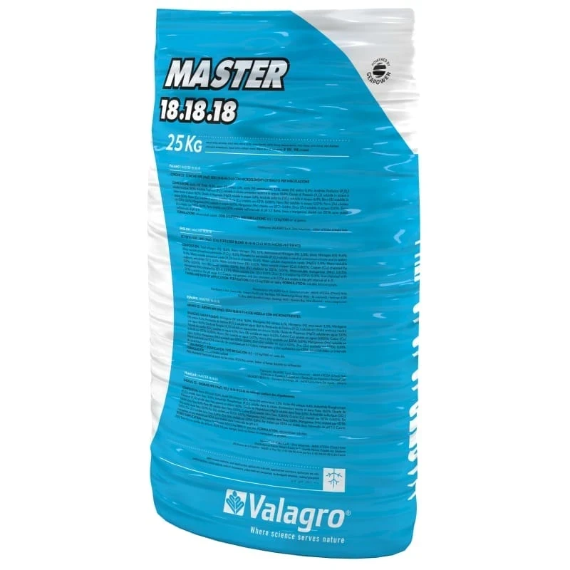 Добриво Майстер Маster 18+18+18+3 25 кг Valagro Валагро Італія