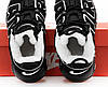 Чоловічі зимові кросівки Nike Air More Uptempo Winter Black White Чорні з білим Взуття Найк Аптемпо нубук та хутро зима, фото 6
