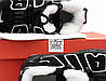 Чоловічі зимові кросівки Nike Air More Uptempo Winter Black White Чорні з білим Взуття Найк Аптемпо нубук та хутро зима, фото 7
