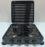 Гарна газова плита на 4 конфорки без духовки, газові плити для використання без електрики