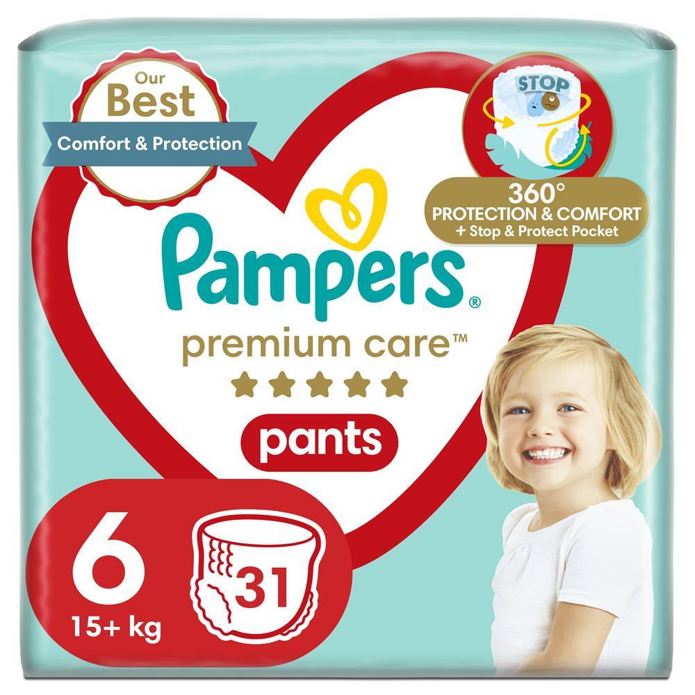 Підгузки-трусики Pampers Care Pants Giant розмір 6 (15+кг) 31 шт.(Памперс)