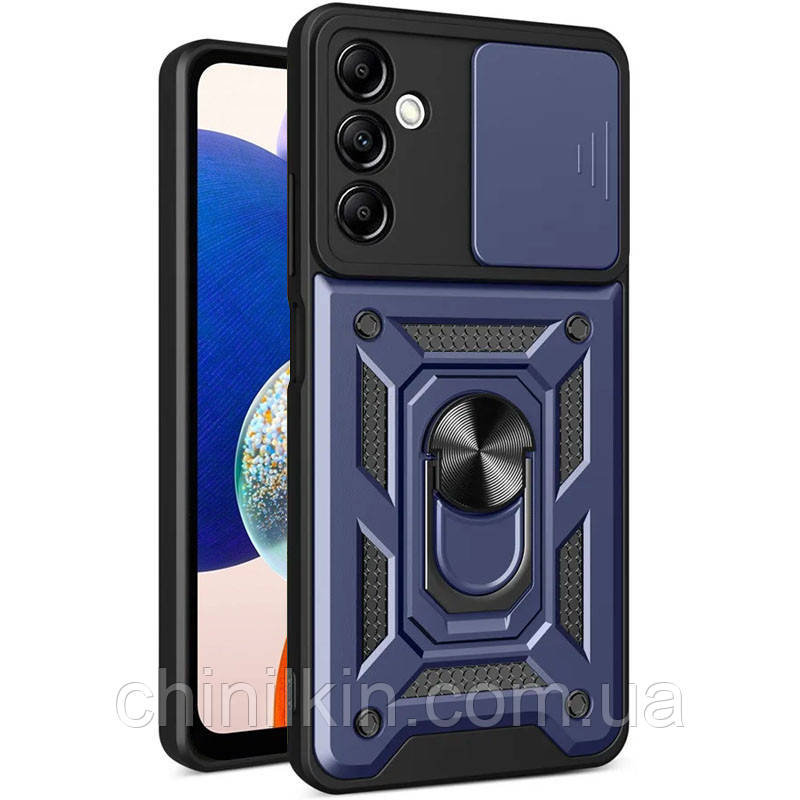 Протиударний чохол Camshield Serge Ring для Samsung A15 4G/5G- синій, фото 1