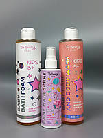 Детский набор уходовой косметики Top Beauty (Шампунь-гель, Пена для ванны, спрей для легкого расчесывания))