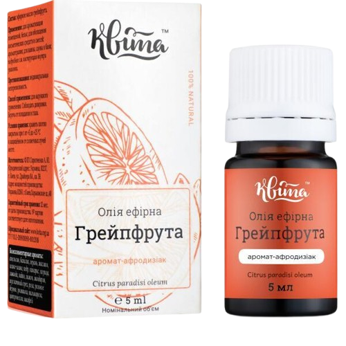 Ефірна олія грейпфрута ТМ Квіта 5 мл