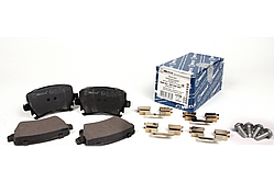 Гальмівні колодки задні без датчика (105.3х55.9х17.1mm) VW Caddy III 04- 0252391417 MEYLE