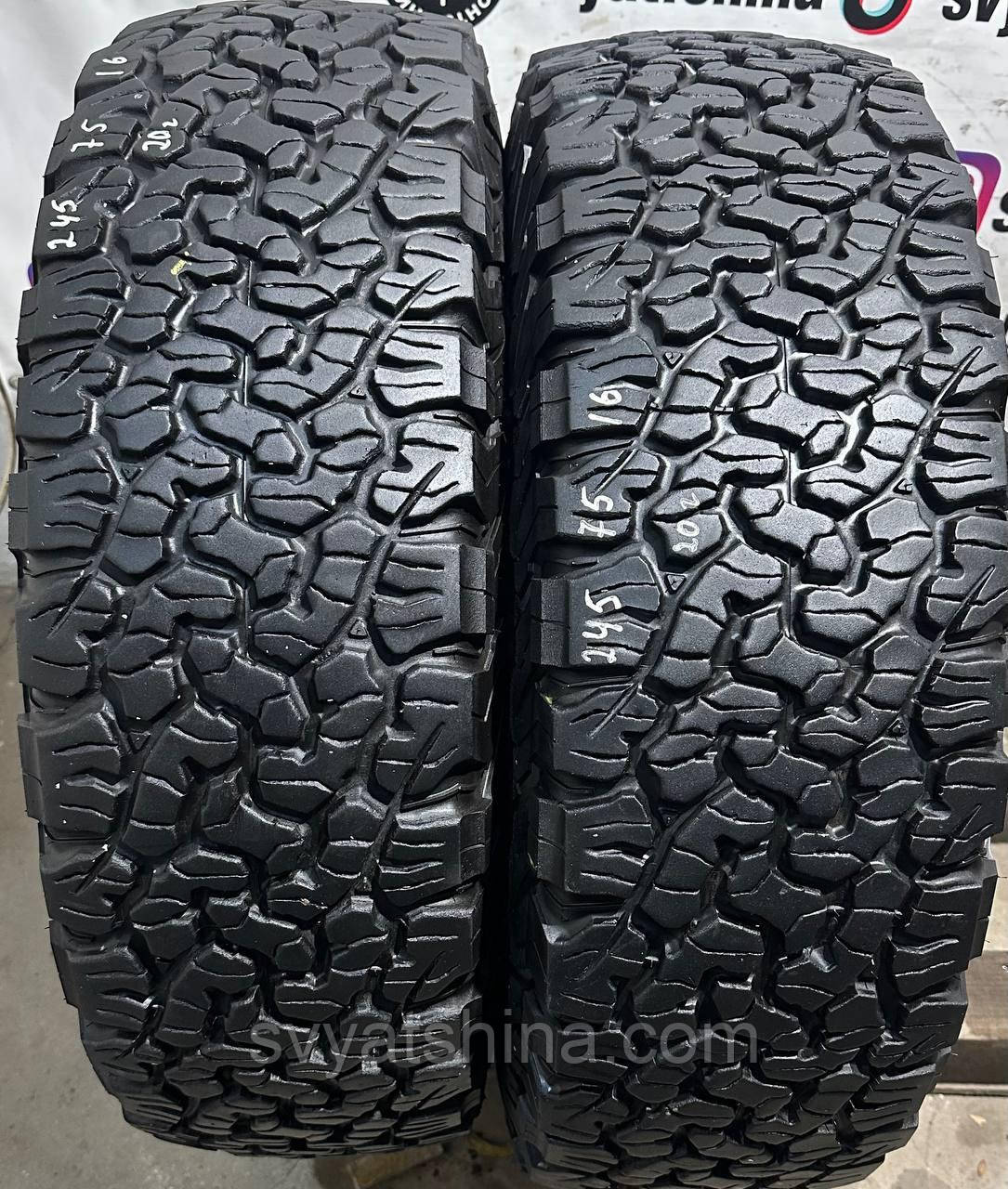 Шини б/у 245/75 R16 BF Goodrich All-Terrain T/A, легкі, всесезонні