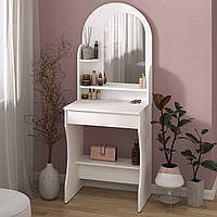 Туалетний столик з ящиком Трюмо 6 Білий (60х45х155)