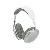 Бездротові Bluetooth навушники Macaron P9 PRO Silver стильні блютуз навушники для музики та дзвінків EK-77