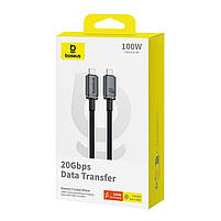 Кабель Baseus Crystal Shine USB3.2 Full Featured Type-C to Type-C 100W (1.5m), фото 3