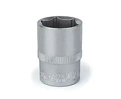 Насадка торцева шестигранна 21 mm, 1/2"", CrV