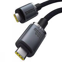 Кабель Baseus Crystal Shine USB3.2 Full Featured Type-C to Type-C 100W (1.5m), фото 6