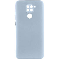 Чохол TPU GETMAN Liquid Silk Full Camera для Xiaomi Redmi Note 9 / Redmi 10X Блакитний / Lilac Blue