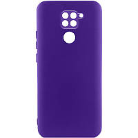 Чохол TPU GETMAN Liquid Silk Full Camera для Xiaomi Redmi Note 9 / Redmi 10X Фіолетовий / Ultra Violet