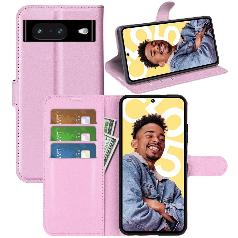 Чохол-книжка Litchie Wallet для Google Pixel 8 Light Pink, фото 1