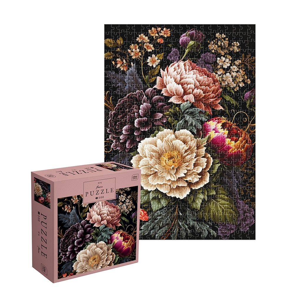 Пазли тришарові панорамні 500 елем. Flowers 4 Interdruk 370075