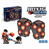 Боксерський набір для 2 гравців Тренувальний боксерський тренажер із музикою Інтерактивна гра для боксу, фото 7