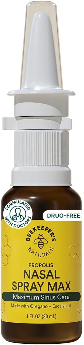 Beekeeper's Naturals Nasal Spray Max / Спрей для носа прополіс + евкаліпт + орегано 30 мл