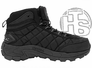 Зимові чоловічі кросівки Меррел Merrell Ice Cup Moc II Black Winter Fur (з хутром) ALL18856