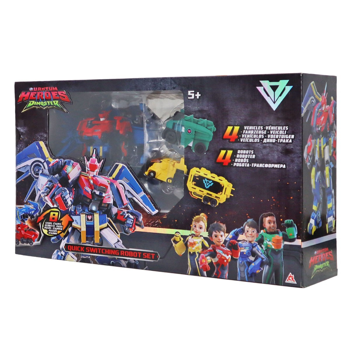 Ігровий набір Dinoster Quick switching robot set - Швидка трансформація Діностер EU580810A