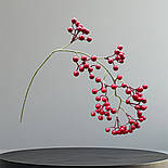 Ветка с ягодами красная 80 см, фото 2