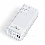 Зовнішній акумулятор Power bank 50000 mAh Konfulon з потужністю 22.5 Вт зарядна батарея для телефону павербанк, фото 4