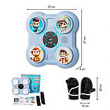 Боксерський тренажер музичний дитячий Тренажер для розвитку реакції Подарунок для дітей бокс Мішень для боксу, фото 2