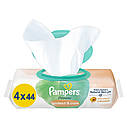 Дитячі вологі серветки Pampers Harmonie Защита и Уход 4х44 шт. (Памперс), фото 3
