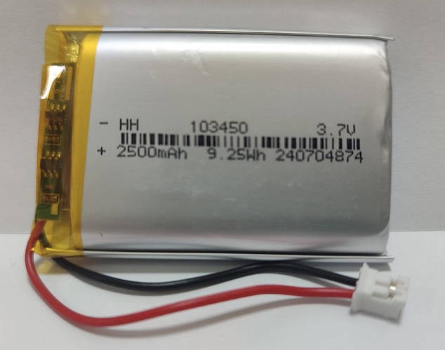 Аккумулятор 103450 2500mAh 3.7V Li-pol литий-полимерный (ID#1139513174 ...