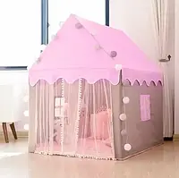 Намет будиночок Рожевий для дівчаток з гірляндою Kruzzel 22653 Польща