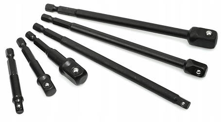 Набір подовжувачів шестигранних ударних 1/4"-1/2" 6 шт. Geko G10530, фото 1