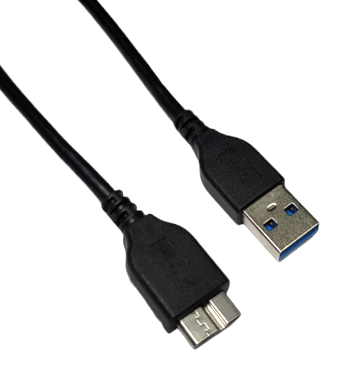 Кабель USB 3.0 AM to USB 3.0 Micro BM 0.45м шнур для зовнішніх жорстких дисків HDD / SSD чорний