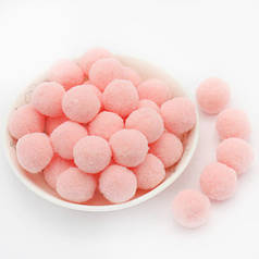 Помпончики 2 см люкс, рожево-персикові (20 шт)