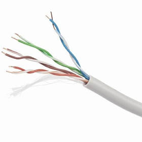 Мережевий телекомунікаційний кабель CAT5e, одножильна, мідь, 24AWG, 305 м Cablexpert UPC-5004E-SO - MegaLavka