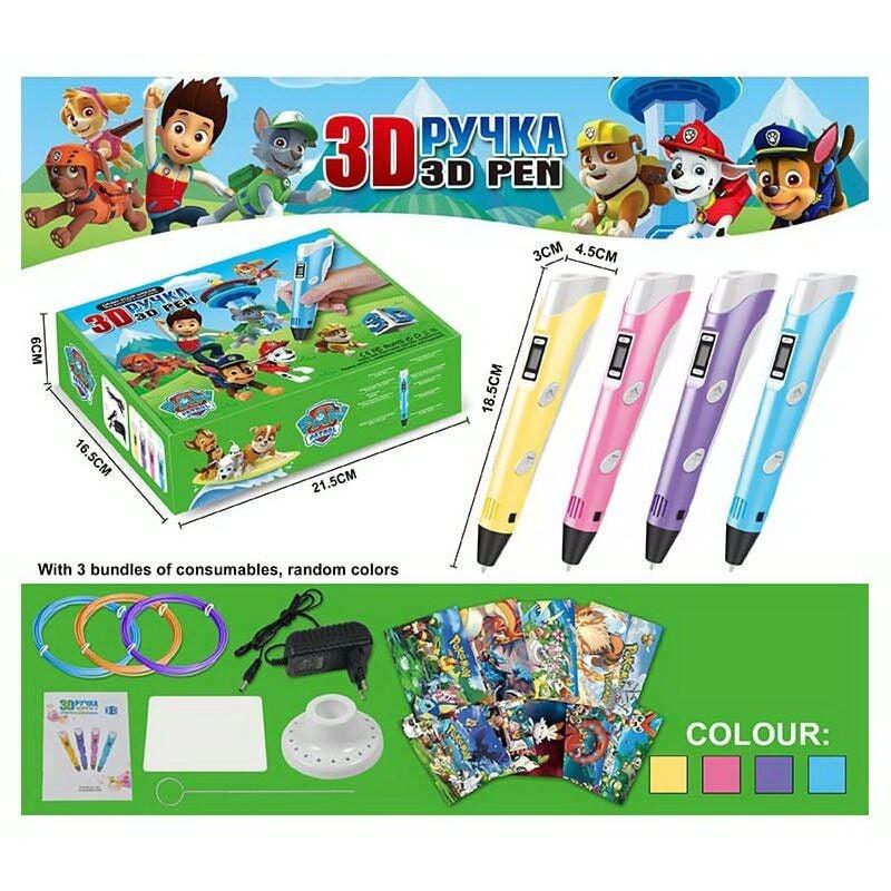 3Д Ручка, Щенячий Патруль, 4 види, фото 1