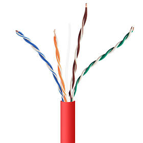 Неекранований мережевий кабель CAT5e, (CCA), AWG24), 305 м Cablexpert UPC-5004E-SOL-R - MegaLavka